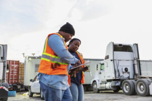 happy truck drivers